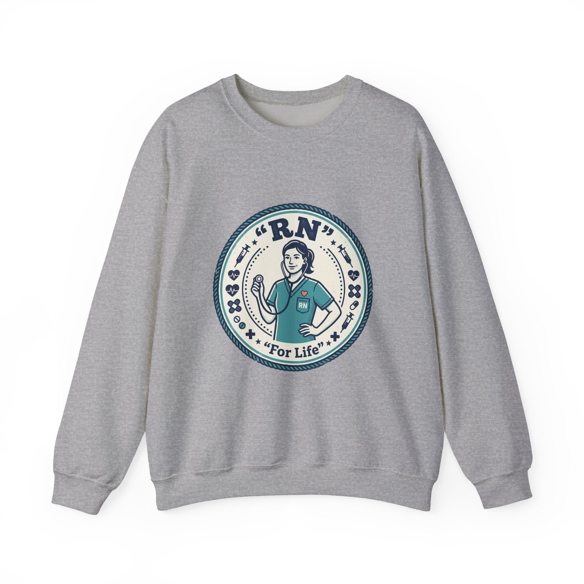 RN Nurse Emblem Sweatshirt | cottagecore, summer fresh