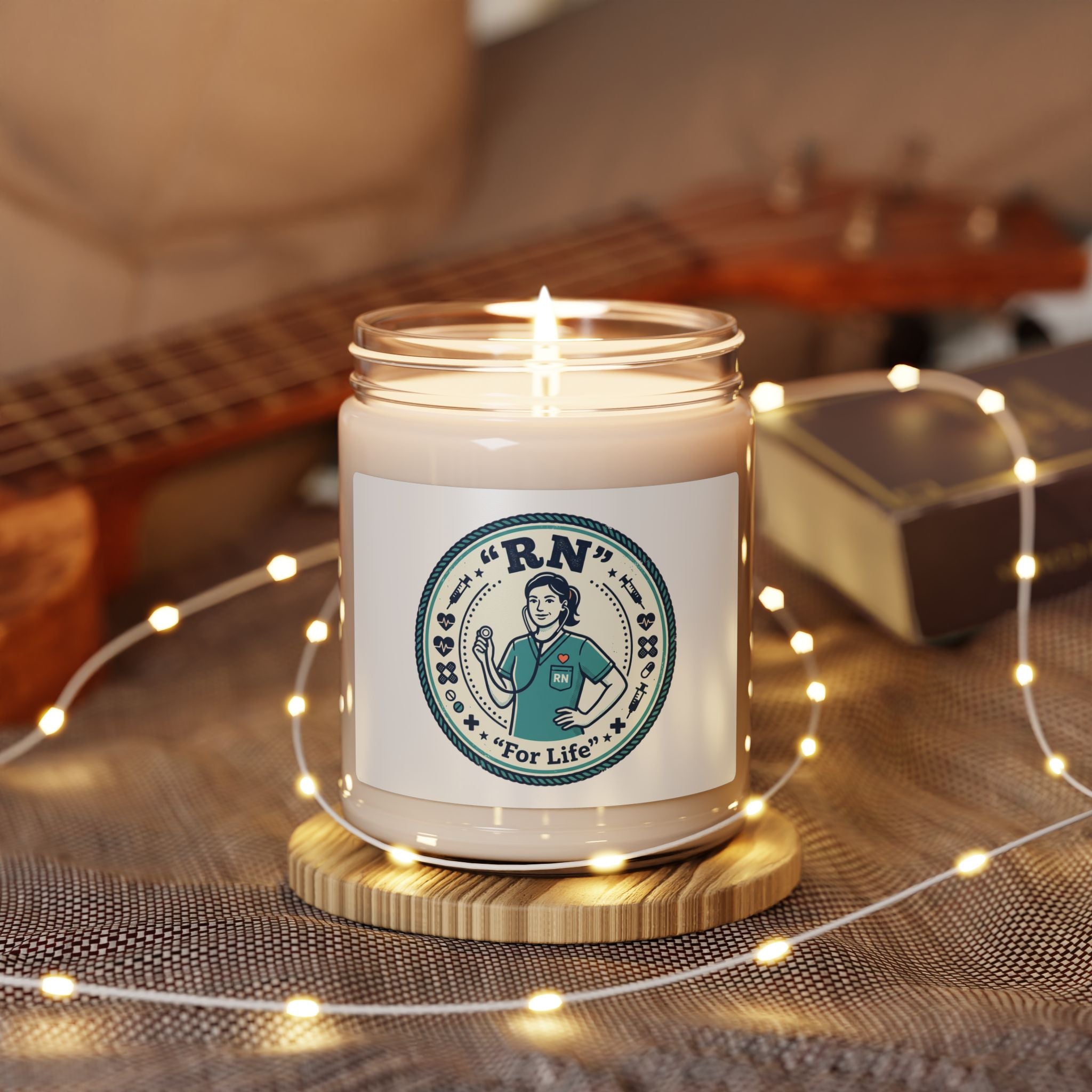 RN Nurse Candle | Soy Jar Candle, Cottagecore Farmers Market, Summer Fresh