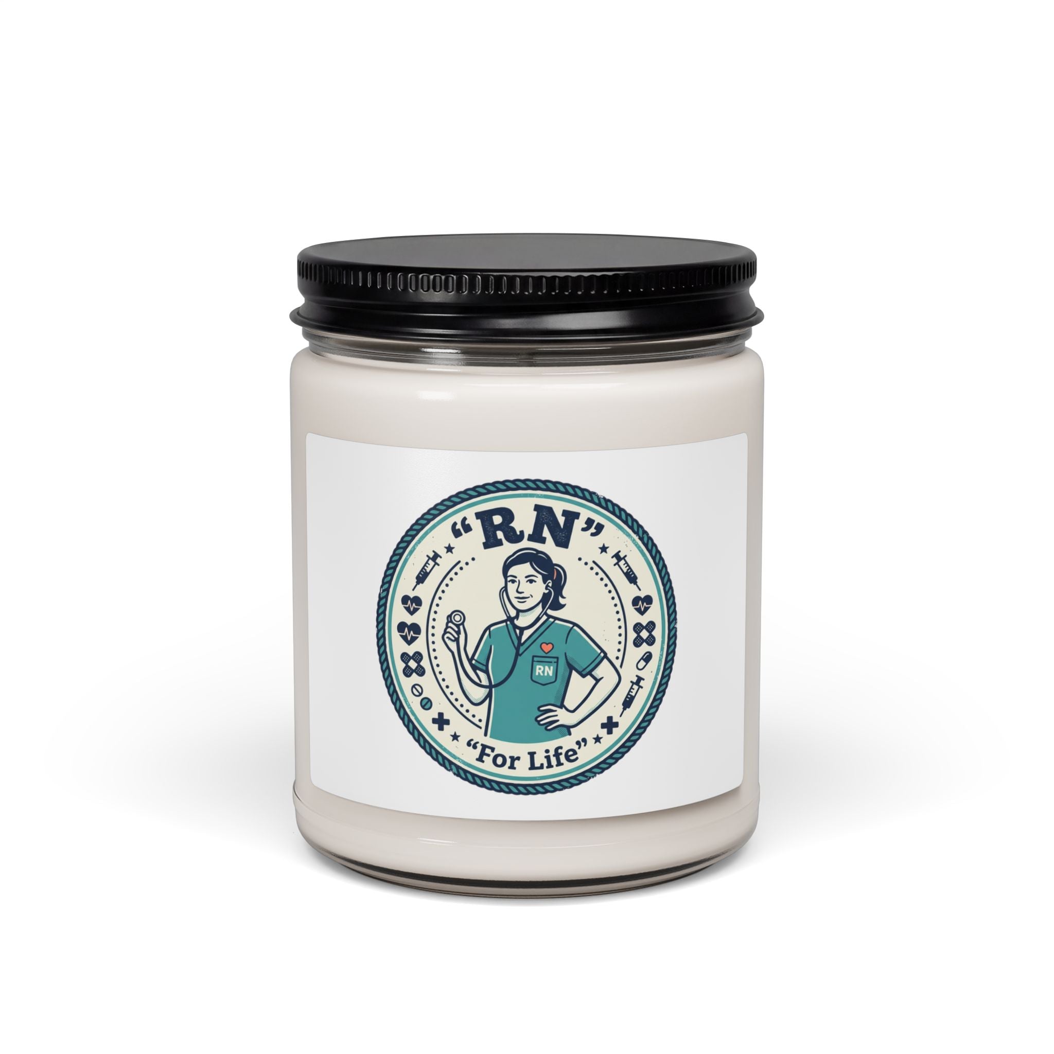 RN Nurse Candle | Soy Jar Candle, Cottagecore Farmers Market, Summer Fresh
