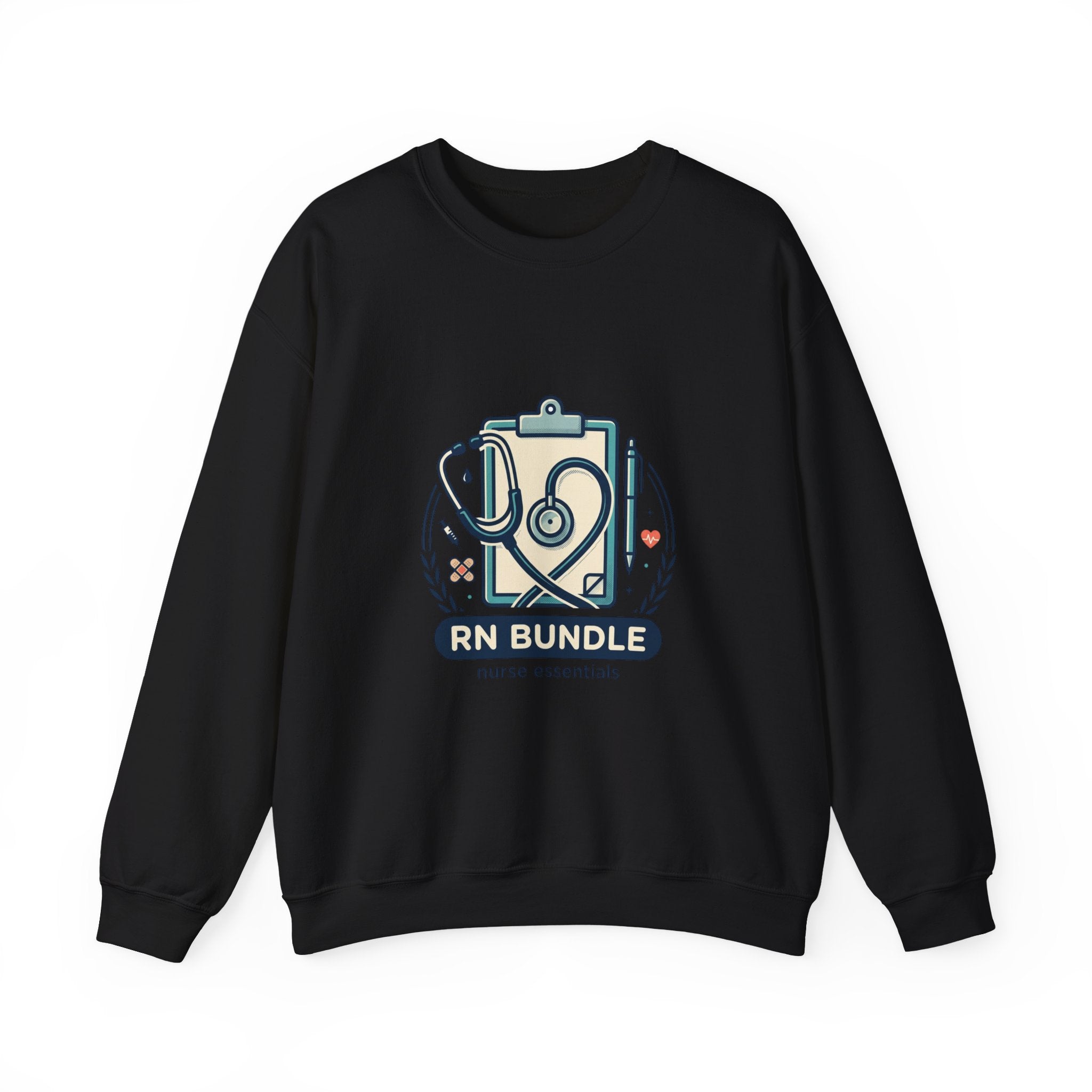 RN Bundle Nurse Essentials Sweatshirt | Registered Nurse Gift | Nursing Student Sweatshirt | RN Life Crewneck | Nurse Graduation Gift