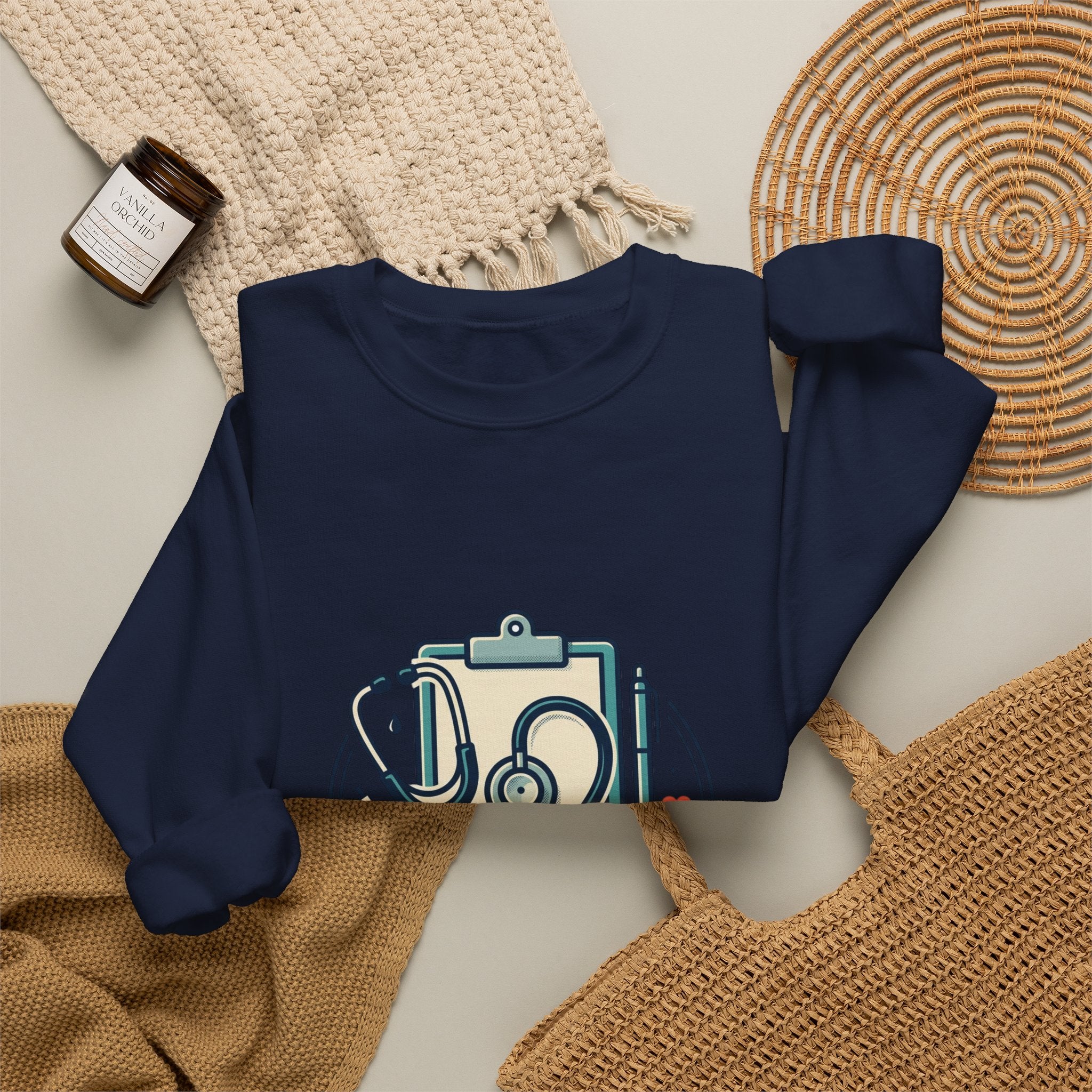 RN Bundle Nurse Essentials Sweatshirt | Registered Nurse Gift | Nursing Student Sweatshirt | RN Life Crewneck | Nurse Graduation Gift