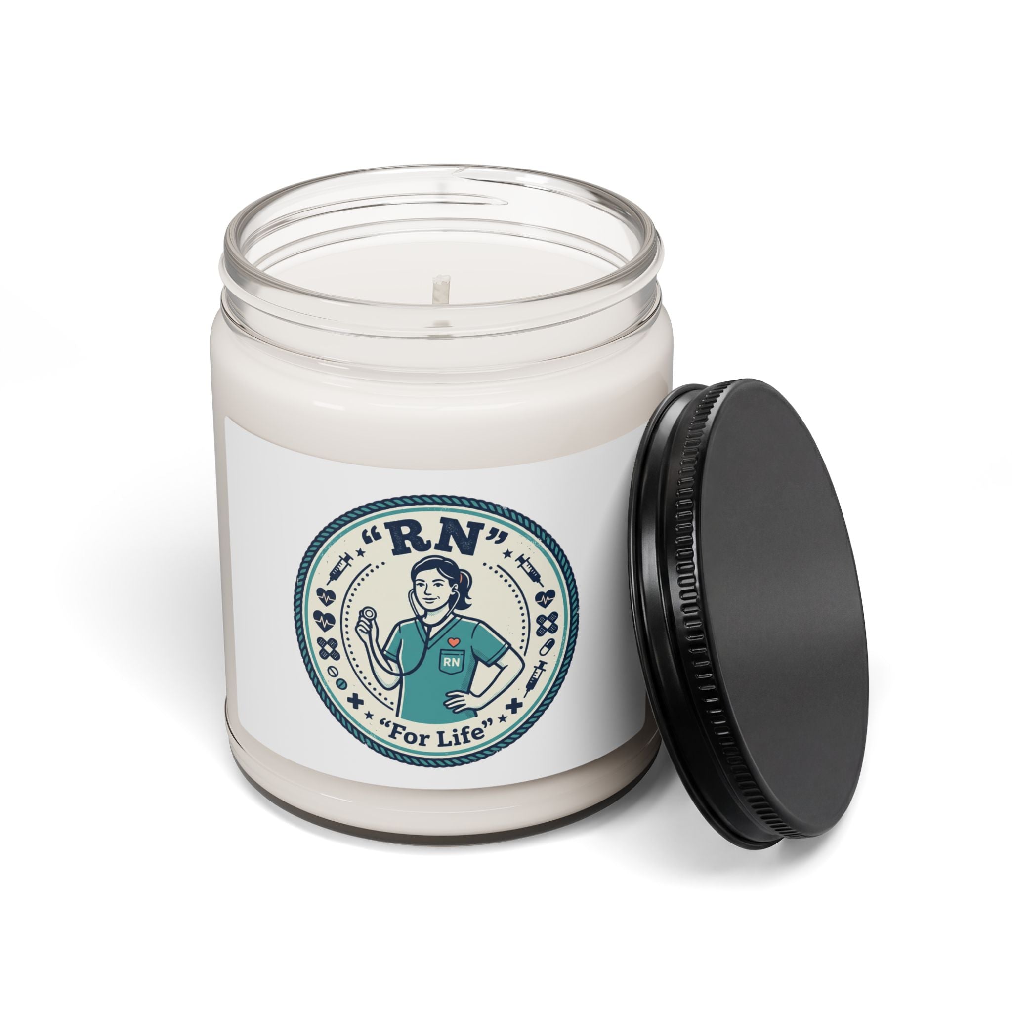 RN Nurse Candle | Soy Jar Candle, Cottagecore Farmers Market, Summer Fresh